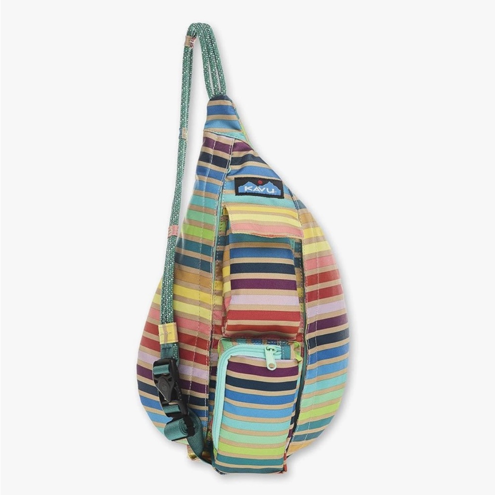 KAVU Mini Rope Sling Pack Summer Stripe